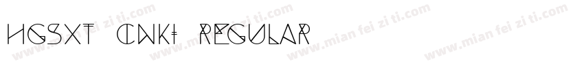 HGSXT_CNKI Regular字体转换